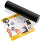 EZ Craft USA Adhesive Glossy Black Vinyl Roll – Huge Glossy Adhesive Permanent Black Vinyl Rolls – 12”X40Ft Black Vinyl Sheets Are the Best Vynil Black Vinyl Wrap Works with Cricut and Other Cutters