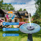 Solar Fountain Pump with LED Lights, 3W Solar Bird Bath Fountain Pump, Free Standing Floating Solar Fountain Water Pump for Bird Bath, Garden, Pond, Pool, Fish Tank