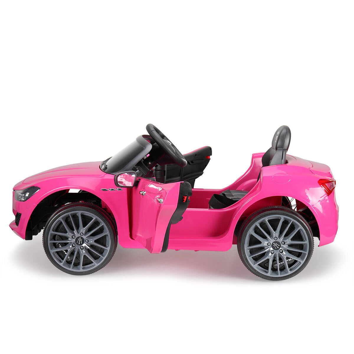 TOBBI 12V Kids Ride on Car Maserati Ghibli Electric Toy Girls Gift Pink W/RC