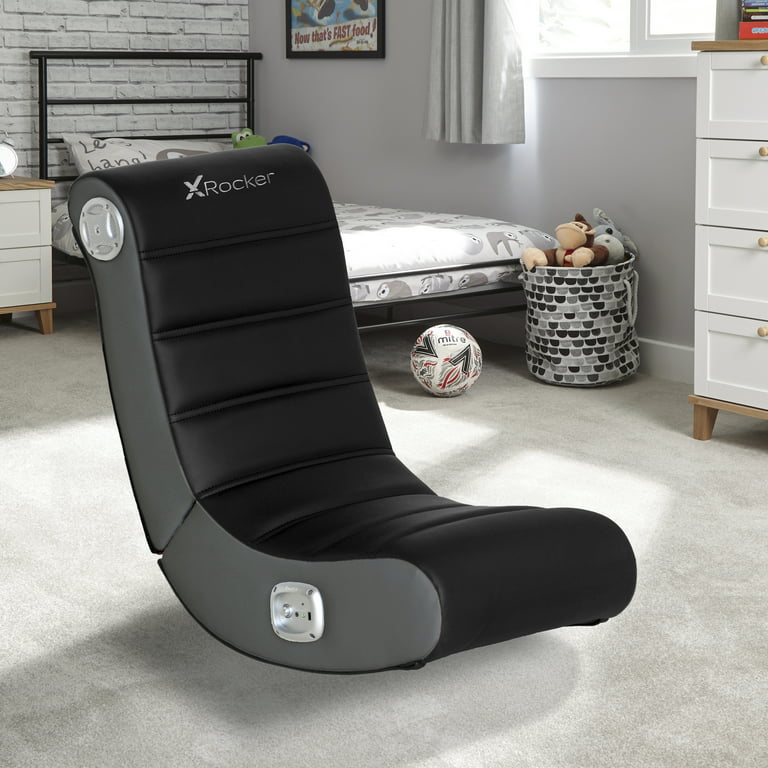 X Rocker Play 2.0 Floor Rocker Gaming Chair, Black