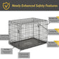 Newly Enhanced Single & Double Door New World Dog Crate, Includes Leak-Proof Pan, Floor Protecting Feet, & New Patented Features