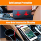 Car Seat Gap Filler Organizer between Front Seat Car Organizer and Storage Box, Auto Premium PU Leather Console with Cup Holder, Car Pocket for Interior Essentials (For Driver Side)