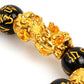 Feng Shui Black Obsidian Beads Bracelet Attract Wealth & Good Luck Bangle Pixiu
