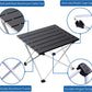 Grope Portable Camping Table with Aluminum Table Top, Folding Beach Table Easy to Carry, Prefect for Outdoor, Picnic, BBQ, Cooking, Festival, Beach, Home