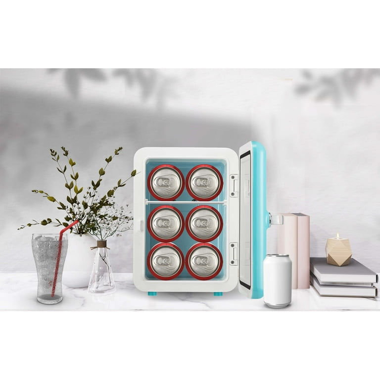 Blue Frigidaire Retro 6-Can Mini Fridge