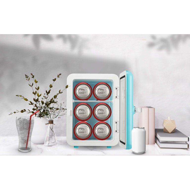 Blue Frigidaire Retro 6-Can Mini Fridge