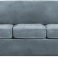 Modern Velvet Plush 4 Piece High Stretch Sofa Slipcover Sofa Cover Furniture Protector Form Fit Luxury Thick Velvet Sofa Cover for 3 Cushion Couch, Machine Washable (Sofa,Stone Blue)