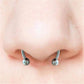 LAIMALA 16G Nose Rings Horseshoe Fake Nose Ring Hoop Magnetic Septum Nose Ring Horseshoe Stainless Steel Faux Fake Nose Septum Rings Non-Pierced Clip