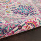 Passion Bohemian Light Grey/Pink 5'3" X 7'3" Area Rug, Easy Cleaning, Non Shedding, Bed Room, Living Room, Dining Room, Kitchen (5X7)