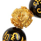 Feng Shui Black Obsidian Beads Bracelet Attract Wealth & Good Luck Bangle Pixiu