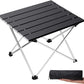 Grope Portable Camping Table with Aluminum Table Top, Folding Beach Table Easy to Carry, Prefect for Outdoor, Picnic, BBQ, Cooking, Festival, Beach, Home