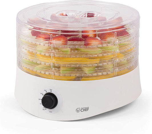 Food Dehydrator, Dehydrator for Food and Jerky, Freeze Dryer, CCD100W6, 280 Watts, White