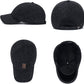 Winter for Men Outdoor Hat, Adjustable Warm Sport Golf Baseball Cap Hats Dad Caps Earflaps Thicken 55-60CM
