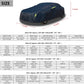 SAKAKI SAKAKI Car Cover Waterproof All Weather UV Protection Outdoor Full Car Cover Universal Fit for SUV up to 201" Black