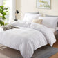 Nestl White Duvet Cover Queen Size - Soft Queen Duvet Cover Set, 3 Piece Double Brushed Queen Size Duvet Covers with Button Closure, 1 Duvet Cover 90X90 Inches and 2 Pillow Shams