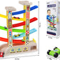 Montessori Toys for 2 3 Year Old Boys Toddlers, Car Ramp Toys with 6 Cars & Race Tracks, Garages and Parking Lots, Ramp Racer Toy Gift for Boys Girls Age 18 Months and Up