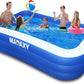 Inflatable Pool,  Swimming Pool for Kids and Adults, 120" X 72" X 22" Oversized Thickened Family Inflatable Pool for Kids, Toddlers, Adults, Outdoor, Garden, Backyard, Summer Water Party