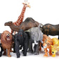 Safari Animals Figures Toys, Realistic Jumbo Wild Zoo Animals Figurines Large Plastic African Jungle Animals Playset with Elephant, Giraffe, Lion, Tiger, Gorilla for Kids Toddlers, 12 Piece Gift Set