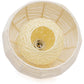 WUZSTAR Retro Woven Wicker Ceiling Light Fixture Rattan Shade Farmhouse Hanging Pendant Lamp