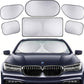 Car Windshield Sunshade, 6 Piece Car Sun Shade Full Rear Window Shades for Car, Truck, SUV, Van, UV Rays Sun Visor Protector