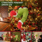 2pcs Christmas Green monster Plush Doll Christmas Tree Decoration