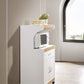 IMPORT Microwave Kitchen Cart, White