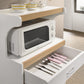 IMPORT Microwave Kitchen Cart, White