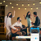 Smart Outdoor String Lights, 96Ft App Control Lights with 6 Scene Modes, IP65 Waterproof Shatterproof Patio Lights with 30 Dimmable Warm White LED Bulbs for for Balcony, Backyard, Party