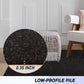Custom Size Backed Non-Slip Area Rugs Runner, Easy Clean, Waterproof Runner Rugs for Hallway Entryway, Kitchen, Laundry, 2FT X 6FT, Black