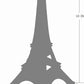 10" Eiffel Tower Statue Decor Alloy Metal, Silver