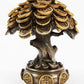 Ebros Feng Shui Gold Tree Statue Golden Money Coin Tree of Wealth and Abundance Decor Talisman Figurine