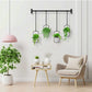 4Pcs Hanging Planters for Window, Wall and Ceiling Plant Hanger with Plastic Pots