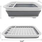Collapsible Dish Drying Rack RV Accessories Camper Accessories for inside Kitchen Collapsible Drying Dish Storage Rack Camper Accessories for Travel Trailers (Normal)