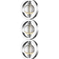 BOBOMOMO 26.5" Metal Crystal USB Table Lamps Set of 2 for Living Room Bedroom, Silver