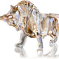 Charm and Lucky Fengshui Crystal Statues Wall Street Bull Figurine Sculpture Home Office Desk Decorative Ornament