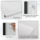 Light Filtering Roller Shades for Windows, UV Protection Fabric Roller Shades Solar Window Roller Blinds for Bedroom, Living Room, Bathroom and Office, 35" W X 72" H, White