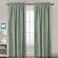Blackout Curtains Thermal Insulated Window Treatment Panels Room Darkening Blackout Drapes for Living Room Back Tab/Rod Pocket Bedroom Draperies, 52 X 84 Inch, Light Sage, 2 Panels