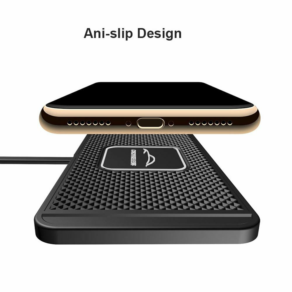 QI Wireless Phone Charger for Car Fast Charging Mat for Iphone Android Universal