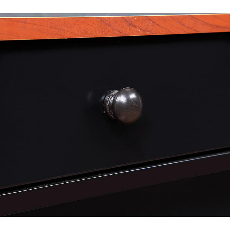 Convenience Concepts Oxford 1 Drawer Console Table, Cherry/Black