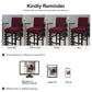 PiccoCasa Stretch Bar Stool Covers for Counter Height Side Chair Slipcovers Burgundy 4Pcs