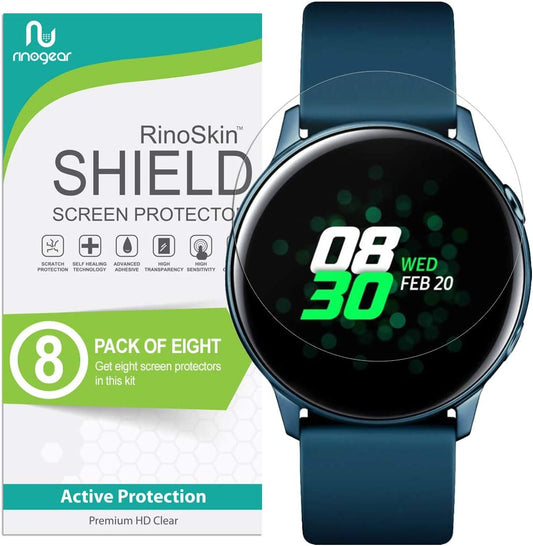 (8-Pack)  Screen Protector for Samsung Galaxy Watch Active 2 Screen Protector (40Mm), Galaxy Watch Active Case Friendly Accessories Flexible Full Coverage Clear TPU Film