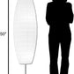 Diploma Paper Floor Lamp Set of 2 by LIGHTACCENTS - Paper Lamps - Rice Paper Floor Lamps - Paper Floor Lamps for Living Room Fits in Modern Room Decor 50 Inches Tall (Set of 2)