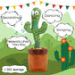 Singing Cactus Plush Toy Glow Dancing Electronic Recording Funny Song Fun Toy US