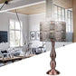 18 Inch Tall DIY Industrial Art Deco Retro Creative All Metal Table Lamps Bedroom,  Large Bronze Baroque Vintage Lights for Living Room