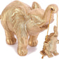 Cute Elephant Statue Cool Gold Elephant Brings Good Luck, Health, Strength Decorations for Home, Office, Shelf, Living Room