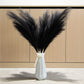 7-Pcs 38"/3.1FT Faux Pampas Grass Large Tall Fluffy Artificial Fake Flower Boho Decor Bulrush Reed Grass for Vase Filler Farmhouse Home Wedding Decor (Black)