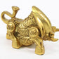 Feng Shui 4" Golden Money Bull ~ Ox Wealth Statue Figurine Chinese Zodiac Home Decor Gift ~ Wall Street Golden Bull