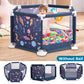 43 Inch Tight & Firm Baby Playpen Baby Playard with Breathable Mesh and Playmat, Intant Newborn Play Game Fence Kids Playinghouse for 0-2 Year Old
