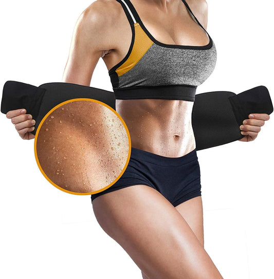 Waist Trimmer Belt for Women Waist Trainer Sauna Belt Tummy Toner Low Back and Lumbar Support Sauna Suit Effect