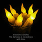 6Pcs 6.7'' Flickering Battery Operated Candlesticks Window LED Flameless Candles